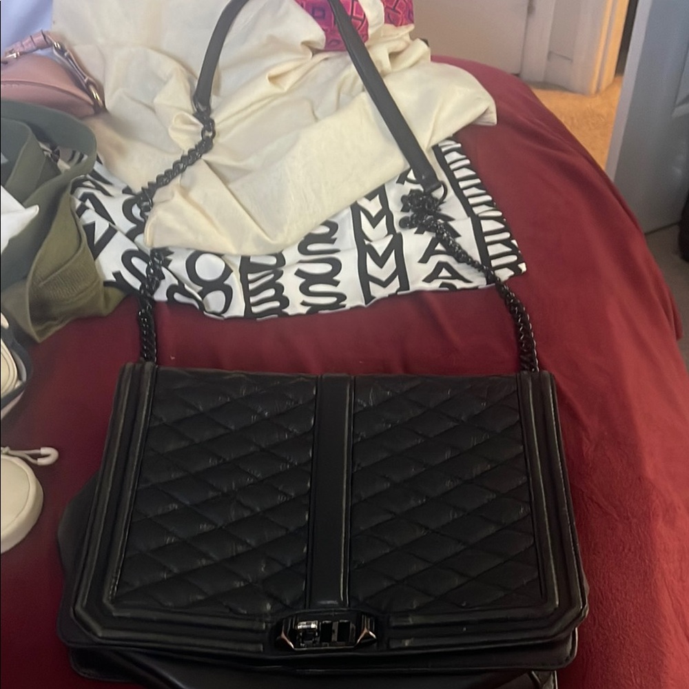 Black Quilted Women's Bag